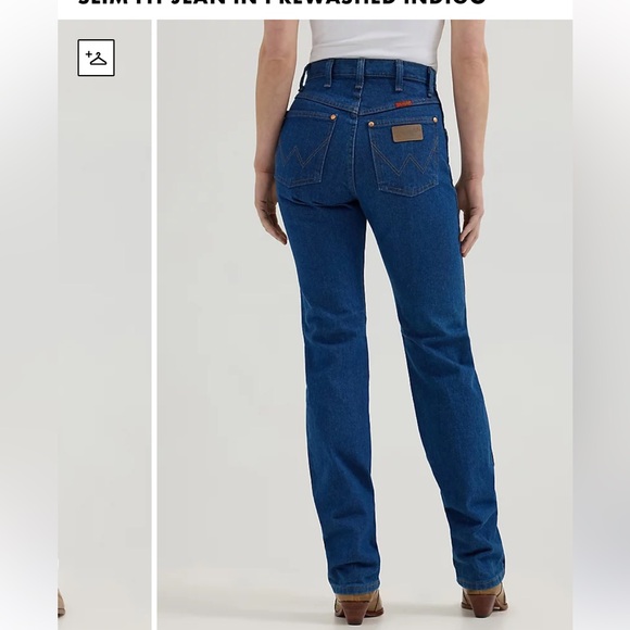 WRANGLER® COWBOY CUT® SLIM FIT JEAN IN PREWASHED INDIGO NWT - Picture 3 of 7